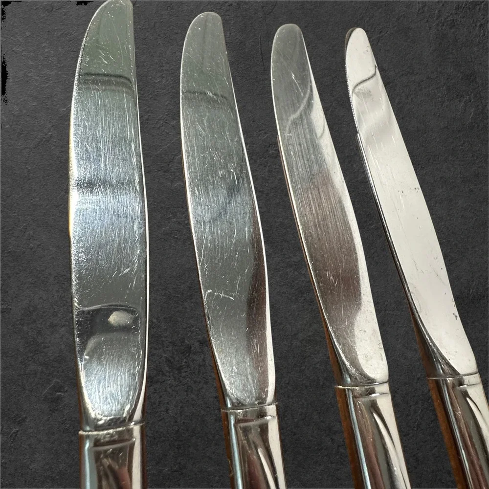 Oneida Flight Flatware Set 9pc Silver Stainless Steel 4 Knives 5 Salad Forks‎